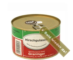 Abbildung: Hirschgulasch